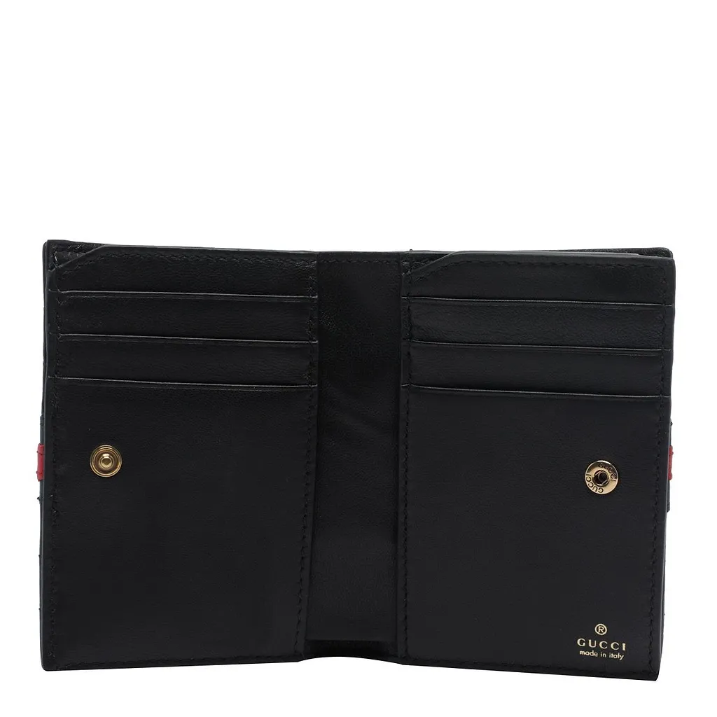 Gucci Web Stripe Compact Wallet