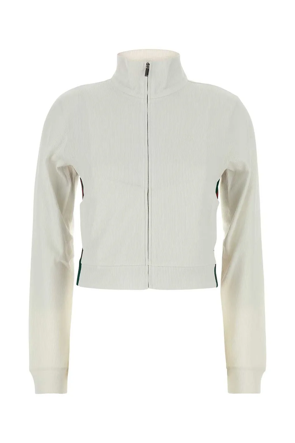Gucci Zip-Up Ribbed Sweatshirt