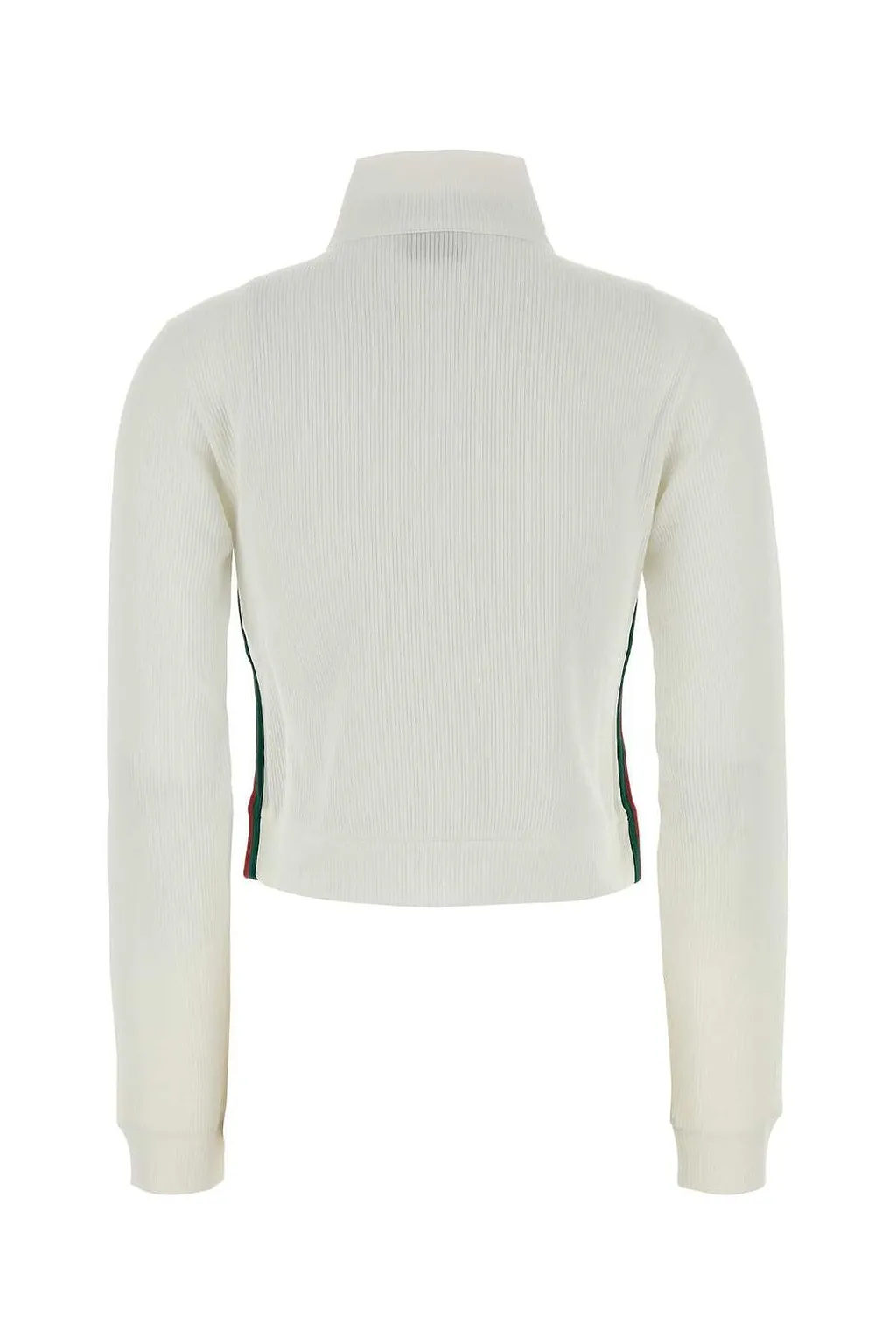 Gucci Zip-Up Ribbed Sweatshirt