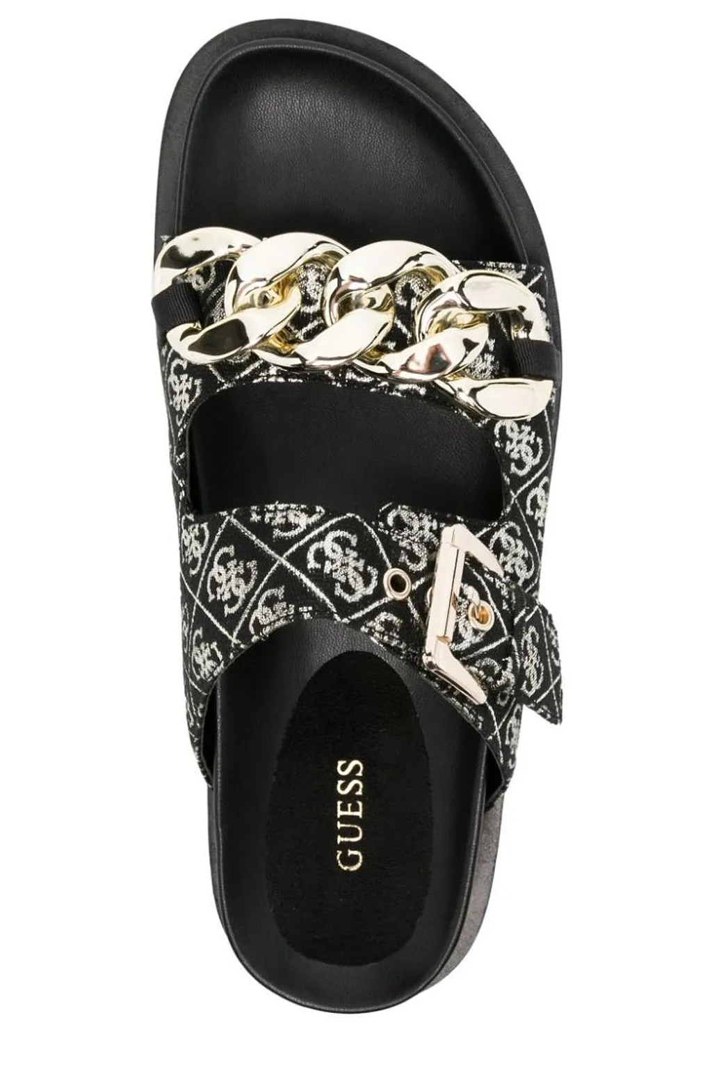 Guess Fatema Chain-Linked Open Toe Slides