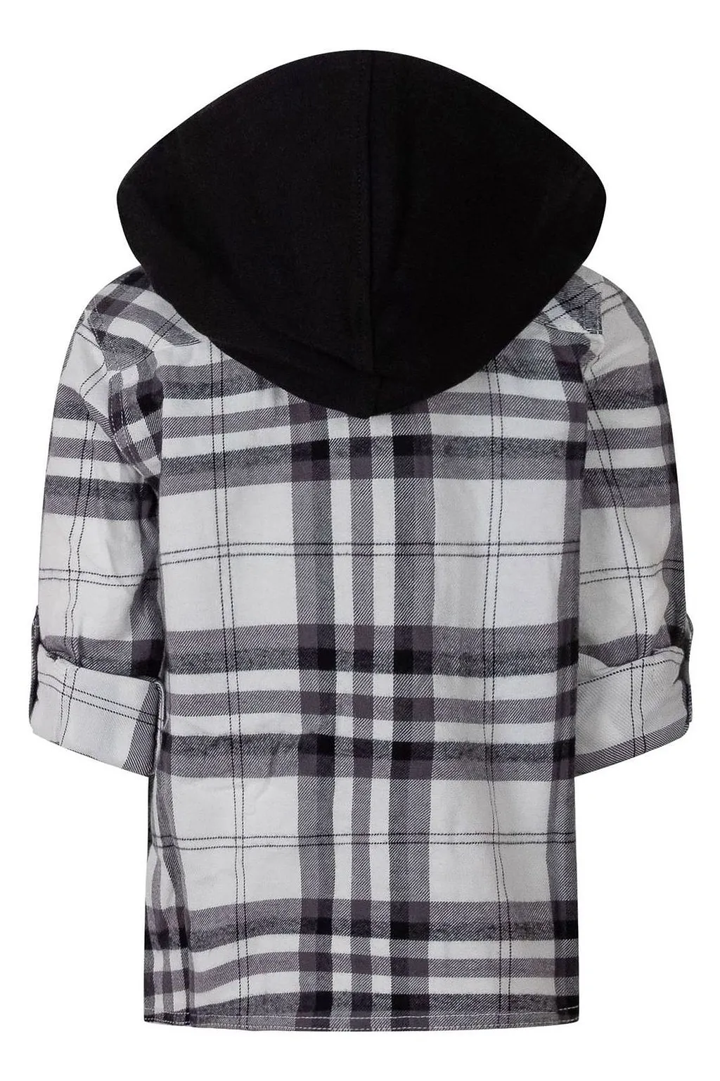 Guess Kids Checked Flannel Hooded Jacket