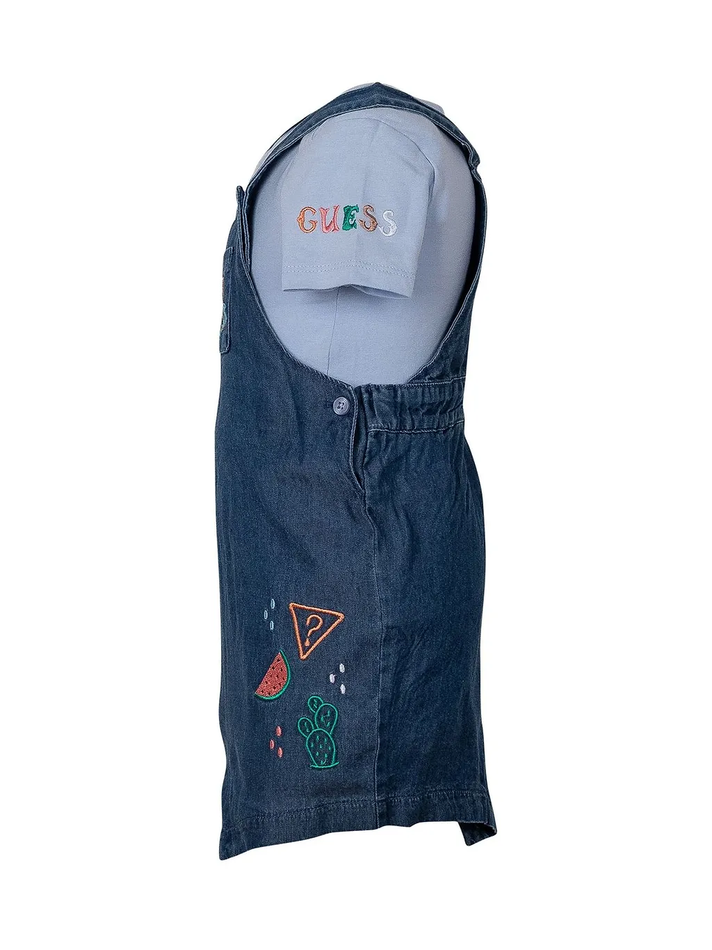 Guess Kids Embroidered Pinafore Dress