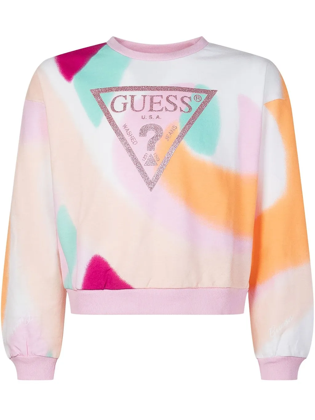 Guess Kids Logo Print Oversized Sweatshirt