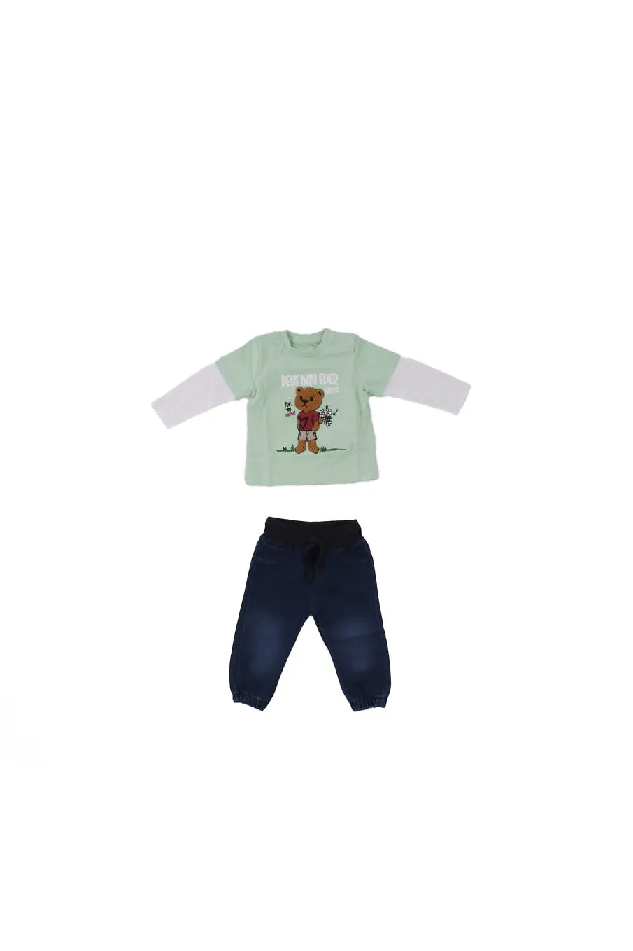 Guess Kids Logo Printed Denim Set