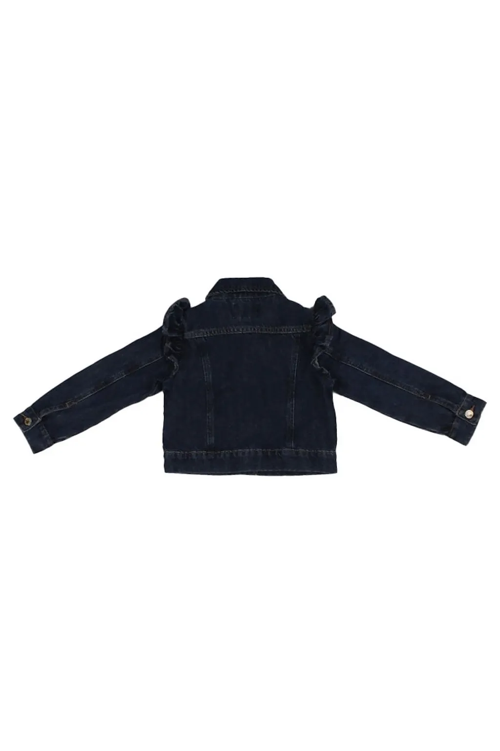 Guess Kids Lurex Denim Ruffle Jacket
