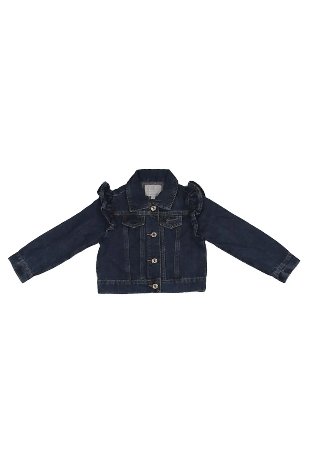 Guess Kids Lurex Denim Ruffle Jacket