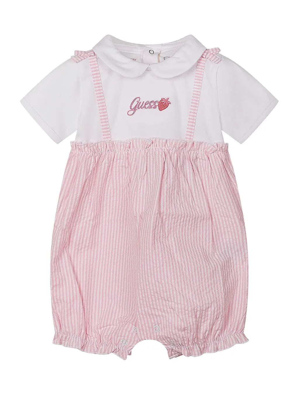 Guess Kids Peter Pan Collar Short Onesie