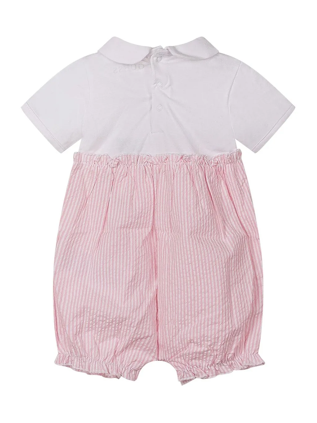 Guess Kids Peter Pan Collar Short Onesie