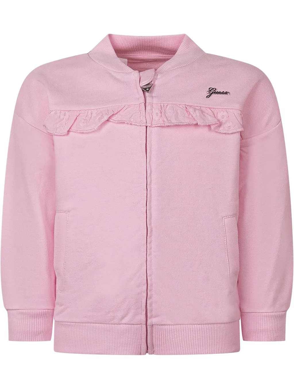 Guess Kids Ruffled Zip-Up Sweatshirt