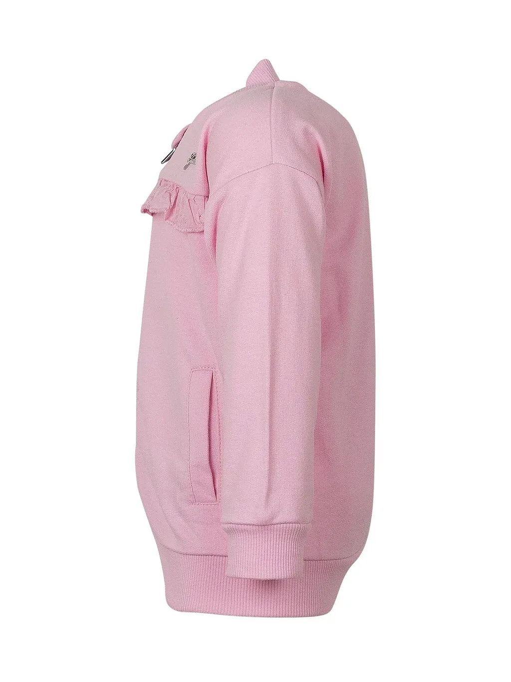 Guess Kids Ruffled Zip-Up Sweatshirt