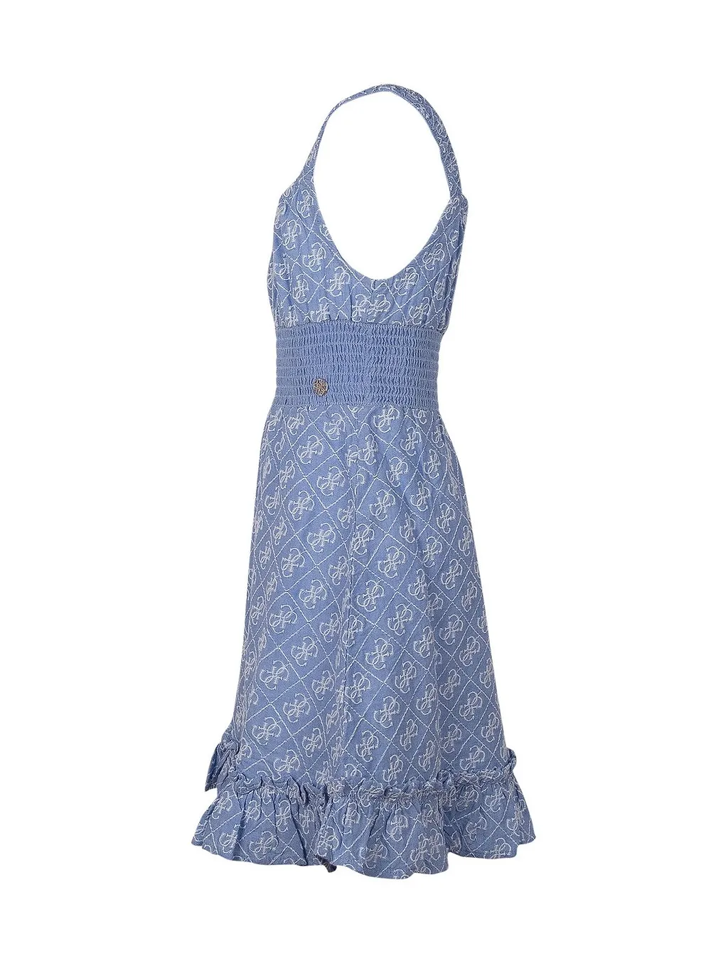 Guess Kids Shirred Logo Tank Dress