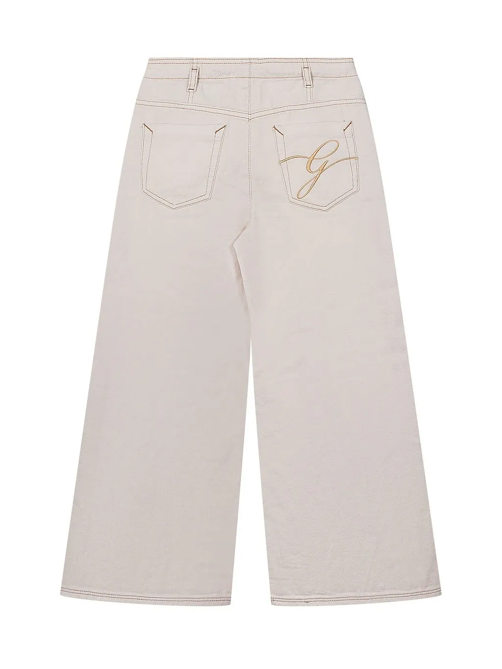 Guess Kids Wide-Leg Logo Jeans