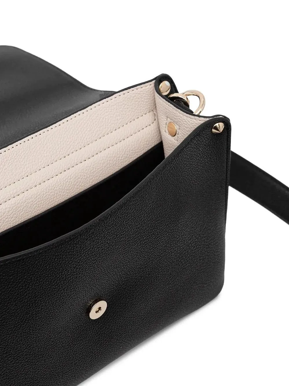 Logo-Detailed Flip-Top Crossbody Bag