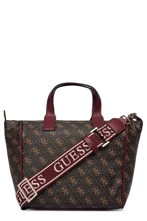 Guess Logo Patch Jacquard Tote Bag