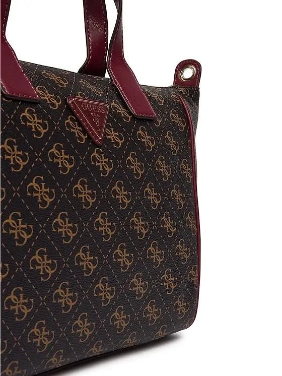 Guess Logo Patch Jacquard Tote Bag