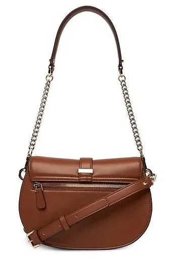 Guess Logo Plaque Chain Linked Shoulder Bag
