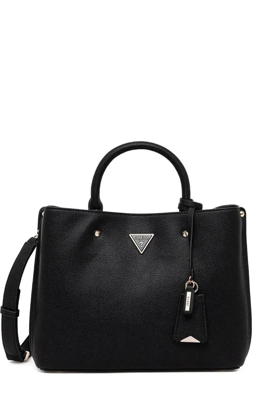 Guess Meridian Logo Plaque Top Handle Bag