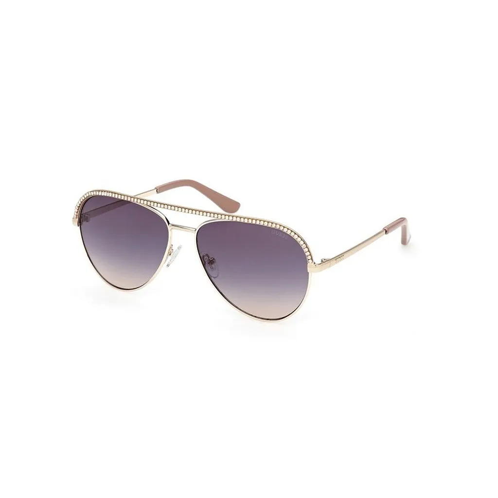 Guess Rhinestone Aviator Sunglasses
