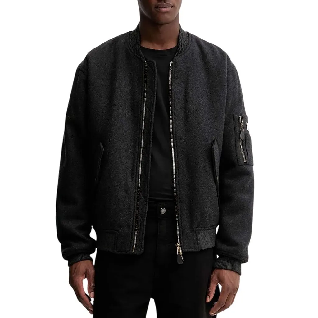 Zipped Bomber Jacket