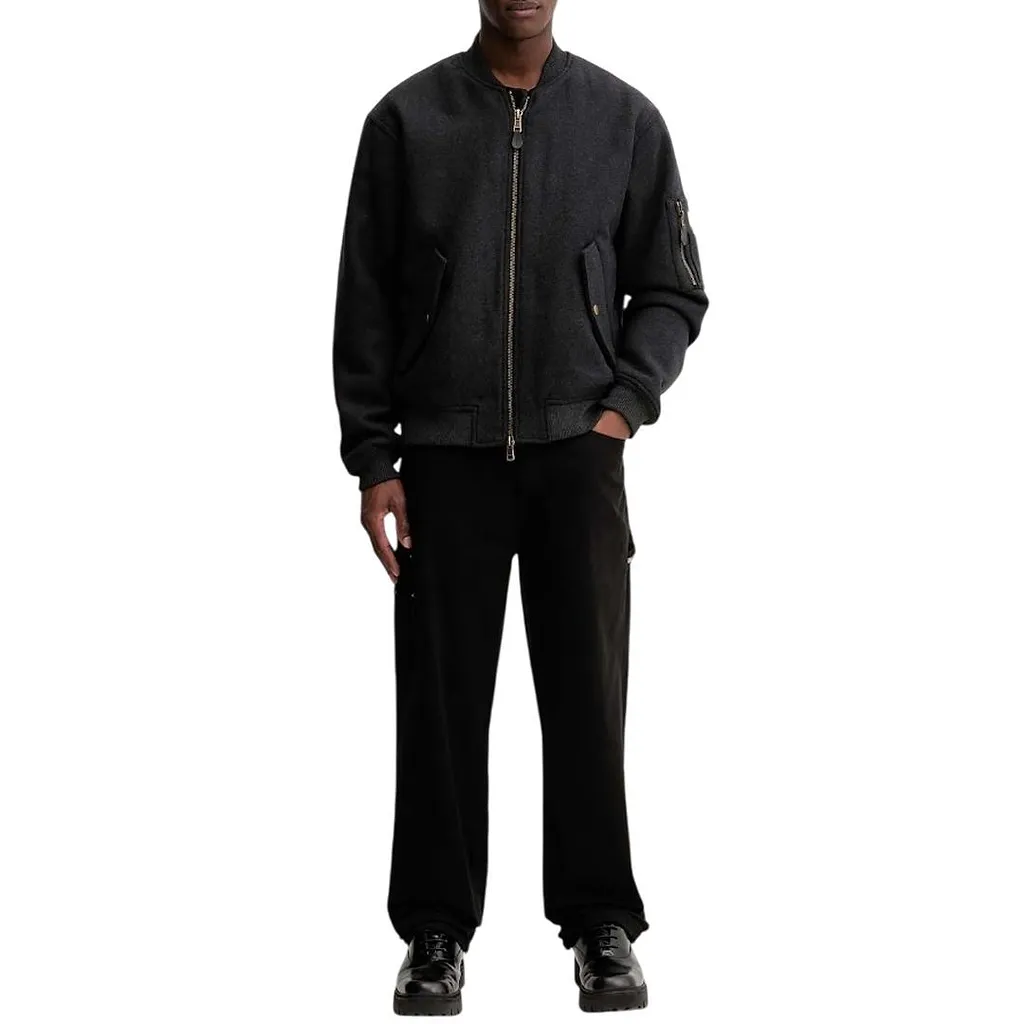Zipped Bomber Jacket