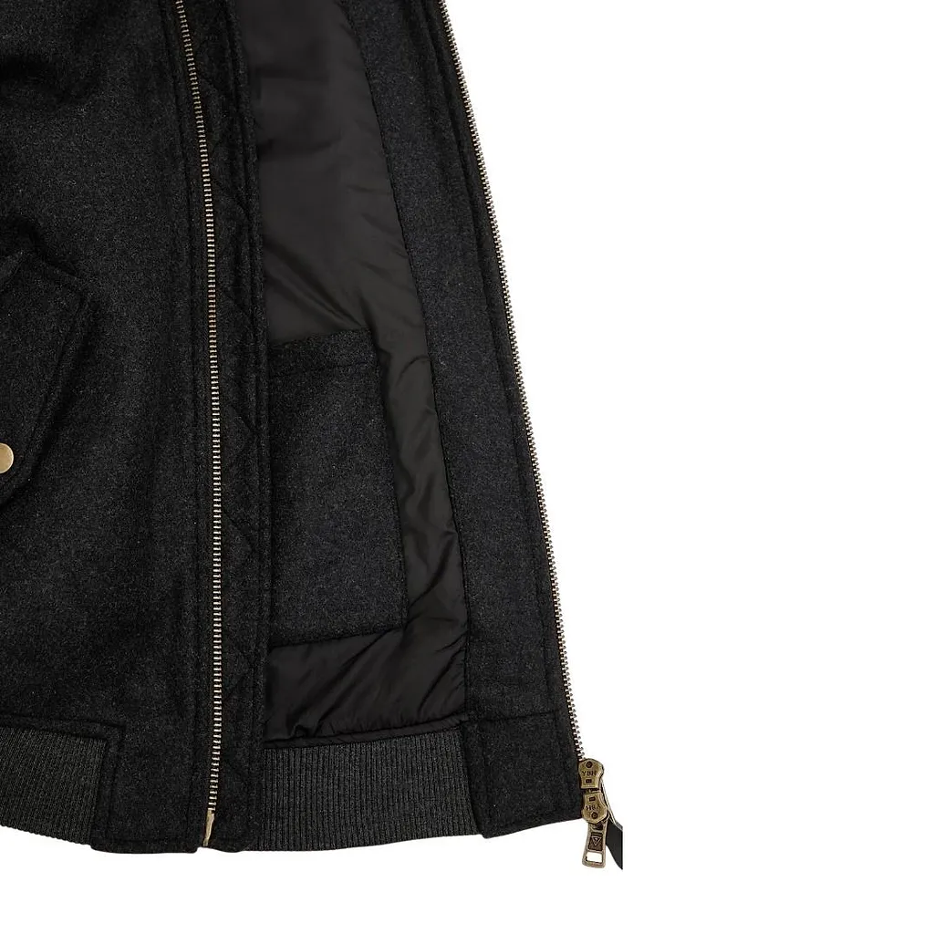 Zipped Bomber Jacket