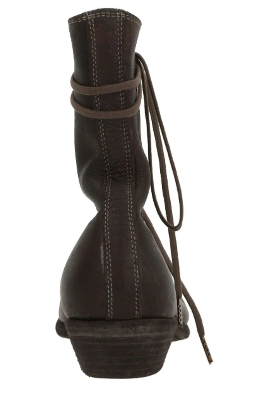 Pointed Toe Lace-Up Boots