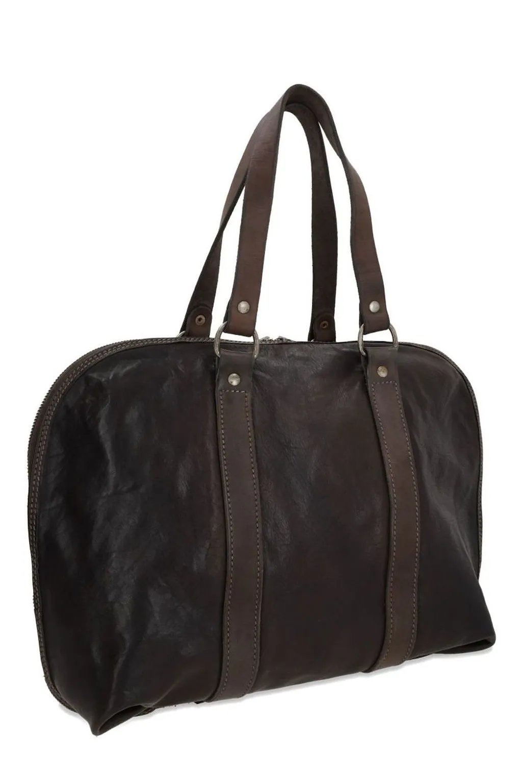 Guidi Zip-Up Top Handle Bag