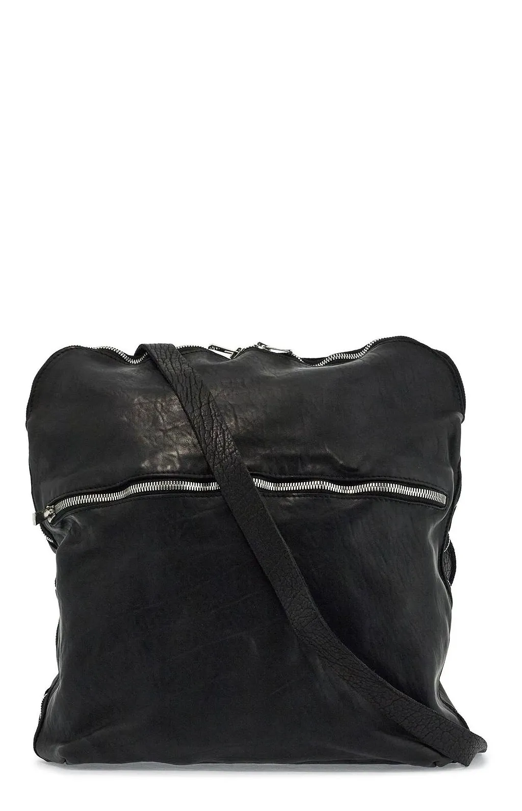 Guidi Zip-Up Crossbody Bag