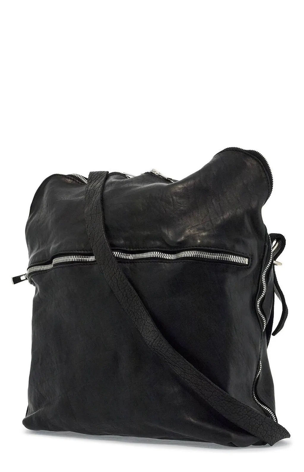 Guidi Zip-Up Crossbody Bag