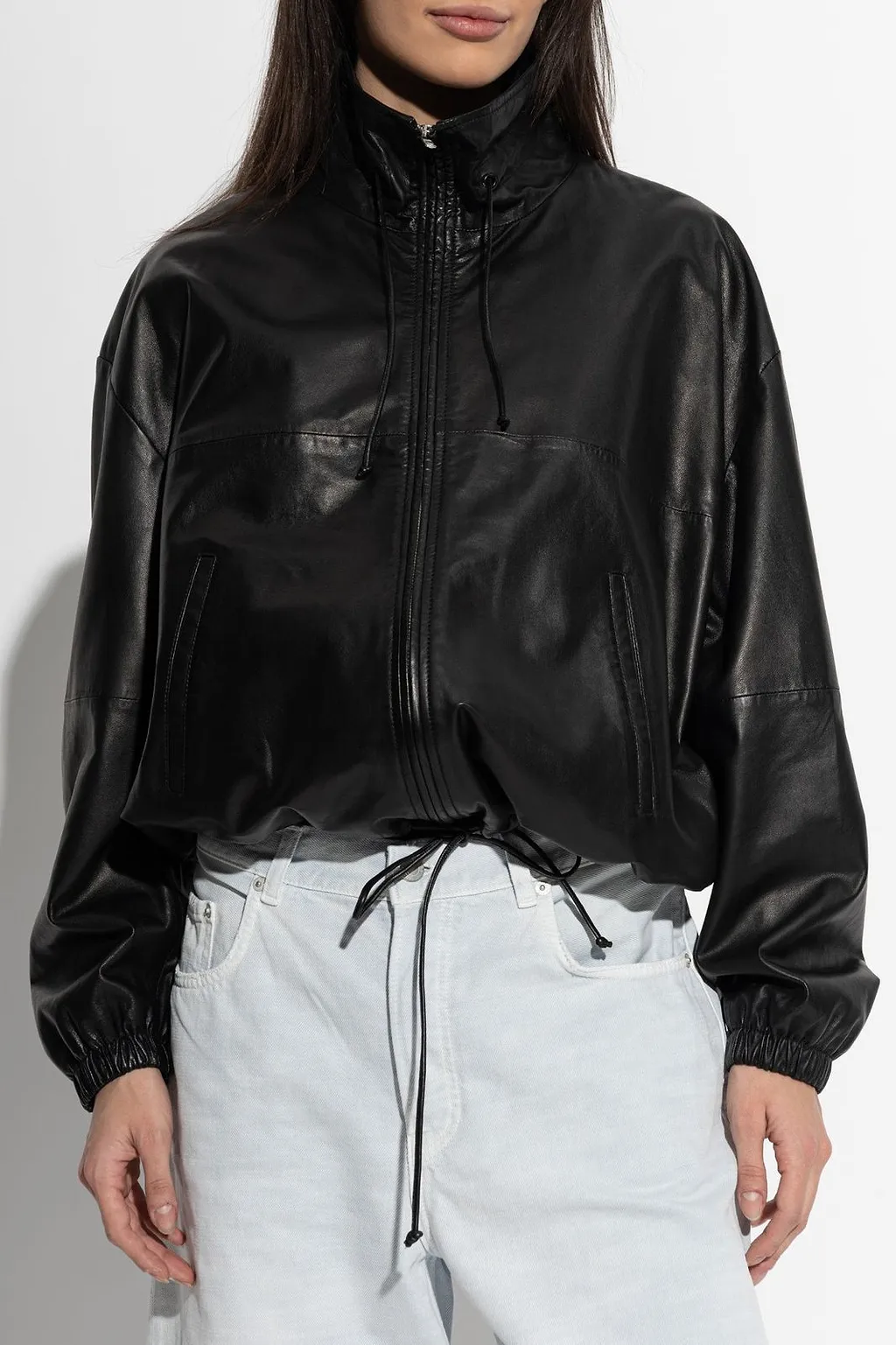Jordan Leather Zip Jacket