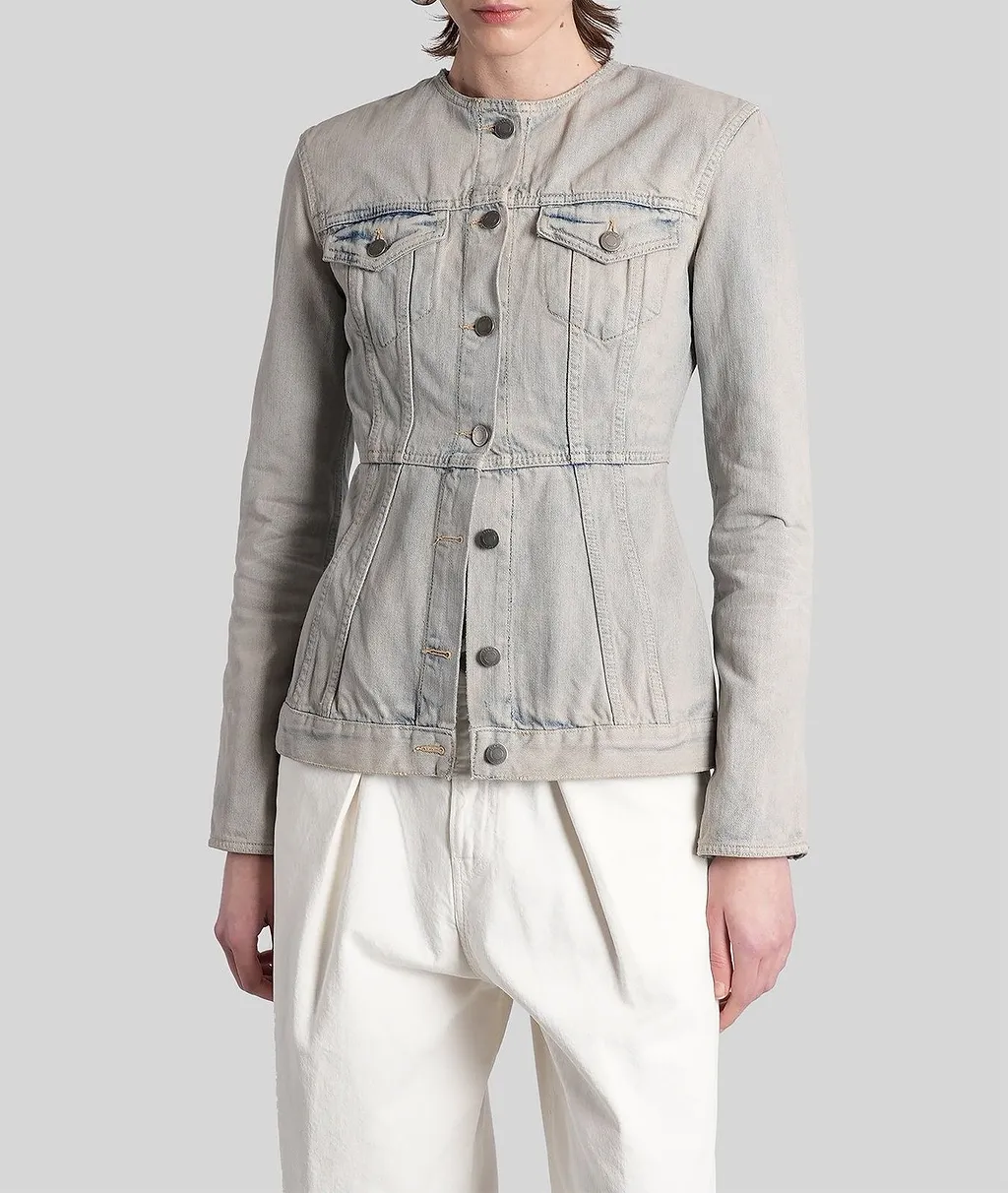 Temple Fitted Denim Jacket