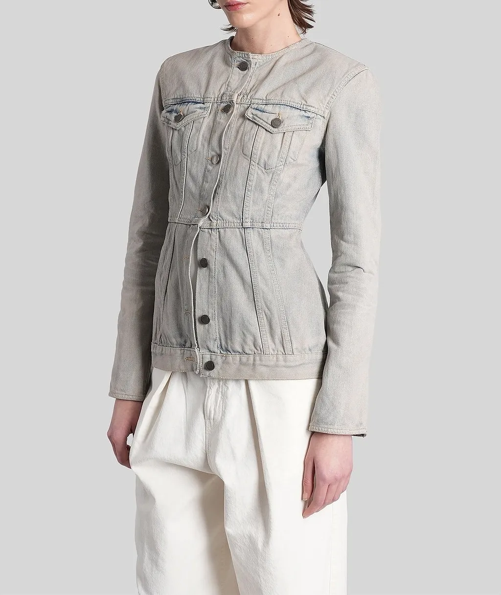 Temple Fitted Denim Jacket