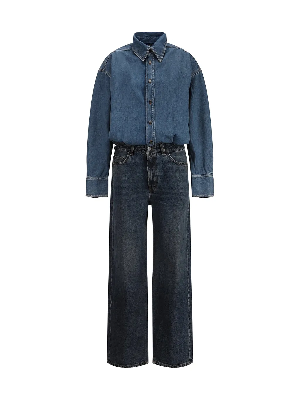 Tessie Straight Leg Denim Jumpsuit