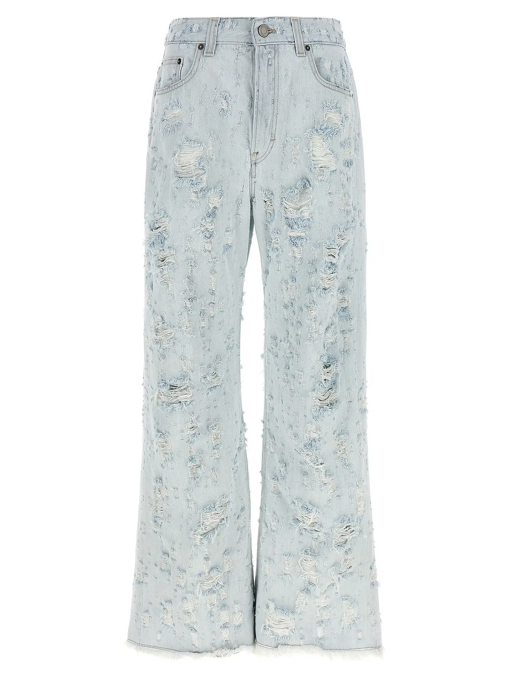Winny Distressed Wide-Leg Jeans
