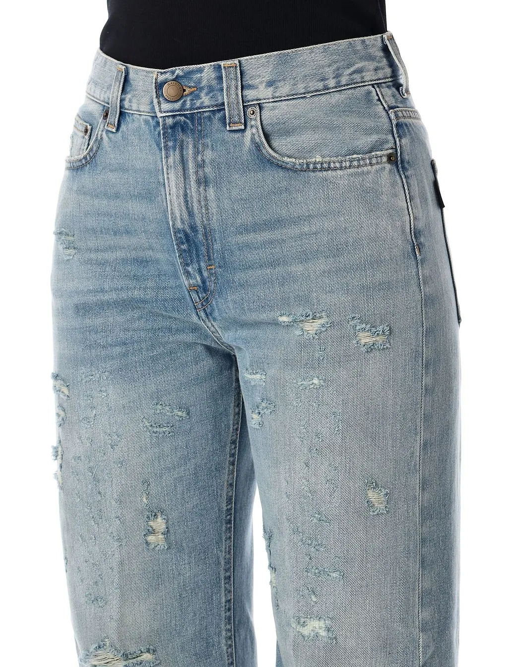 Winny Distressed Straight-Leg Jeans