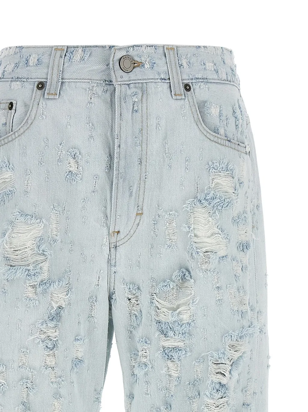 Winny Distressed Wide-Leg Jeans
