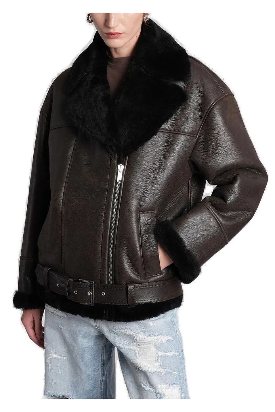 Halfboy Aviator Shearling Jacket