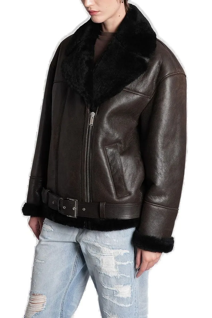 Halfboy Aviator Shearling Jacket