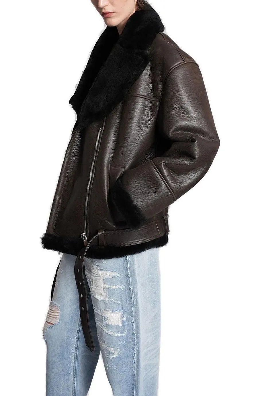 Halfboy Aviator Shearling Jacket