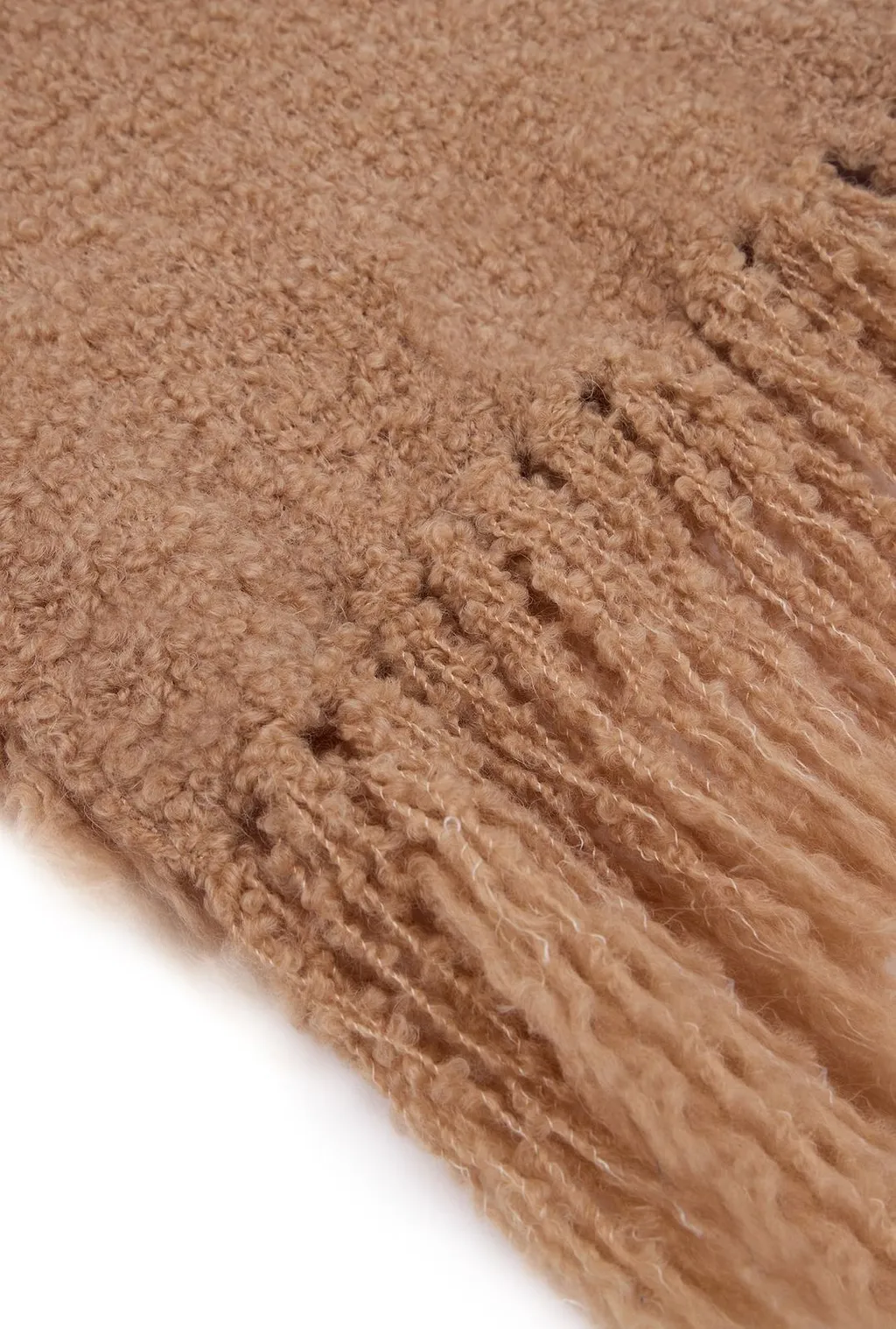 Halfboy Bouclé Fringed Scarf