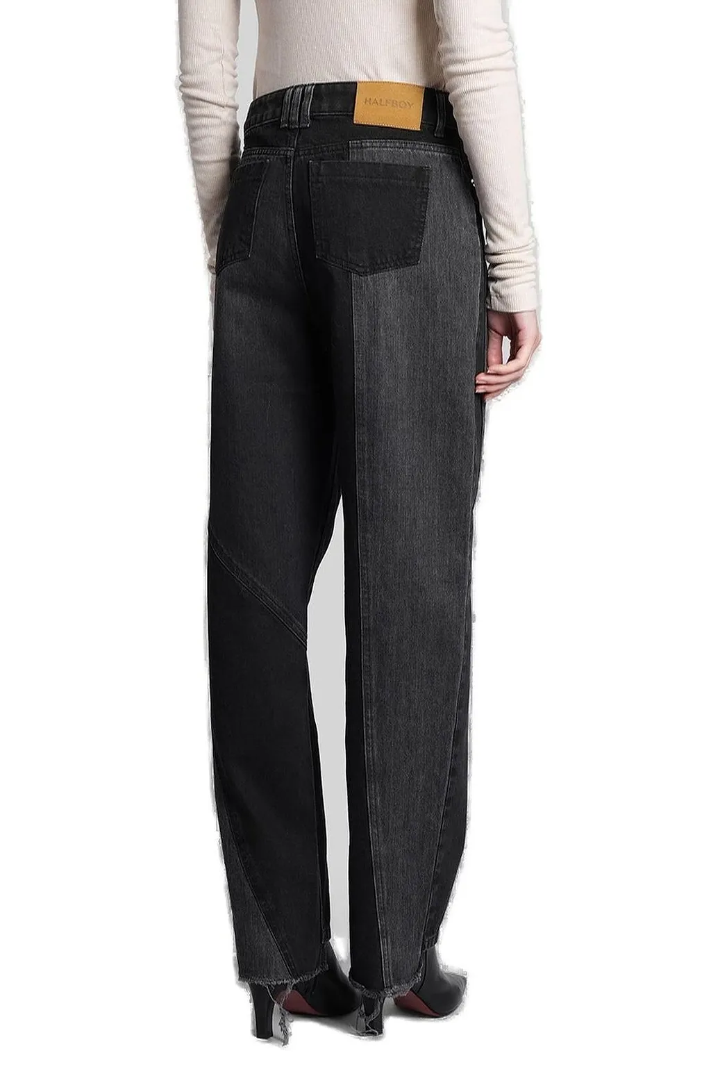 Halfboy Patchwork Boyfriend Jeans
