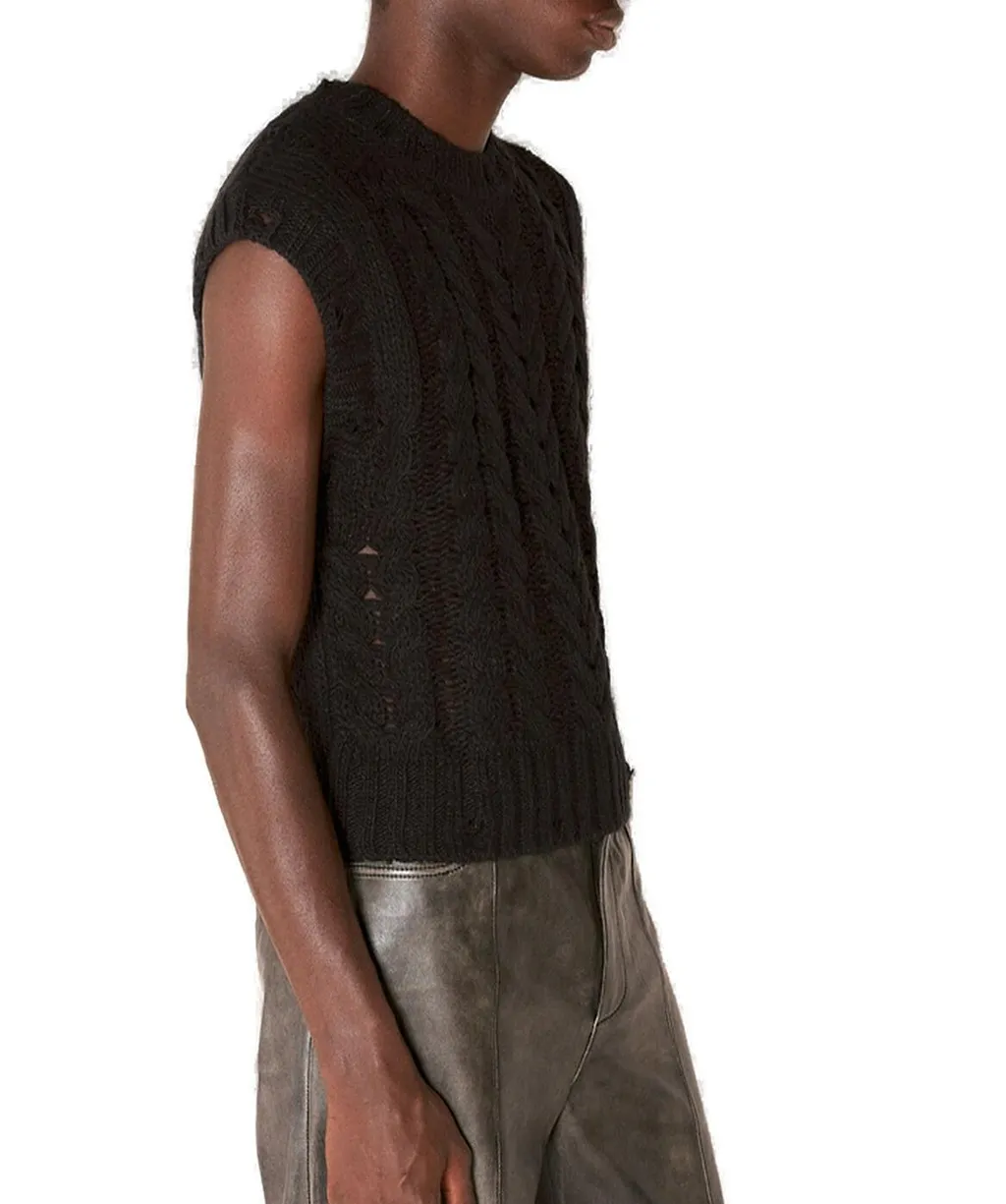 Han Kjobenhavn Cable Knit Short-Sleeved Jumper