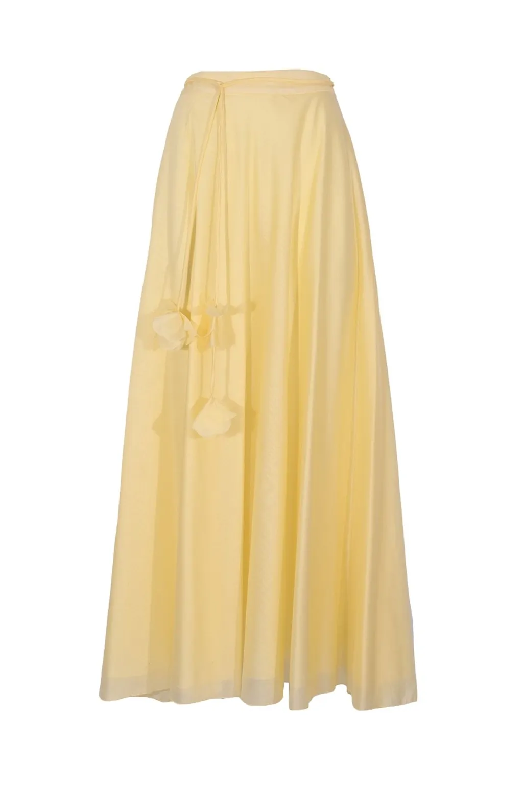 Hanita Floral-Tie Maxi Skirt