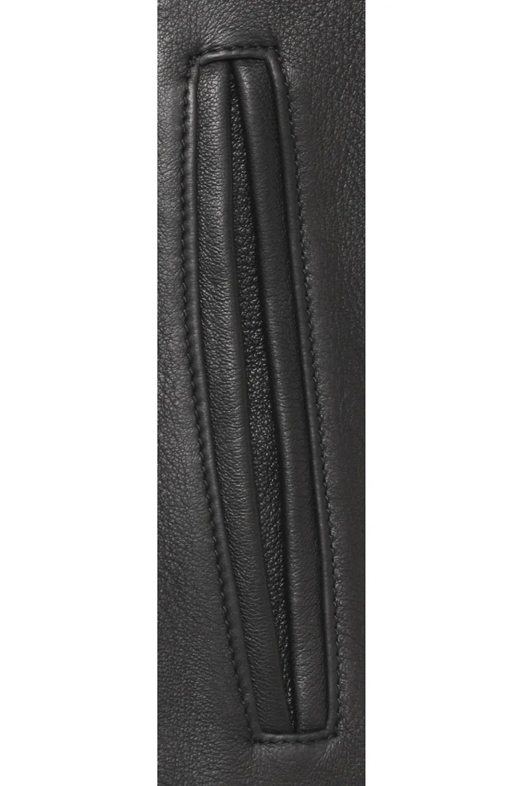 Hcr Ribbed Trim Leather Jacket