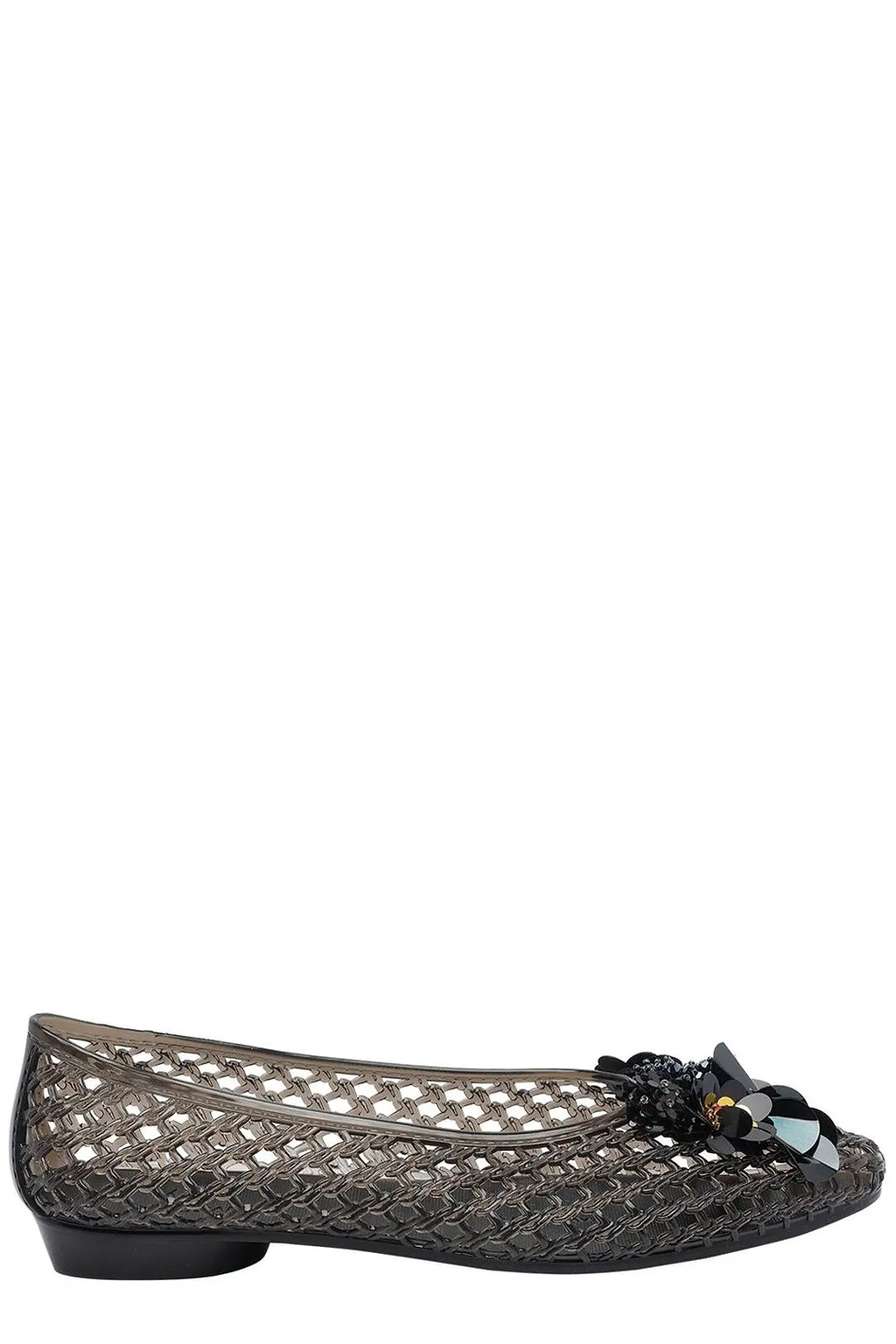 Heavenly Jelly Cut-Out Floral Ballet Flats