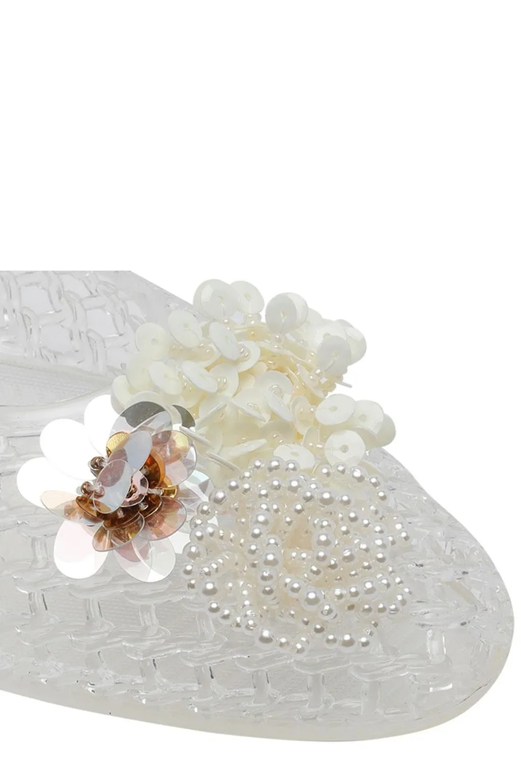 Heavenly Jelly Embellished Jelly Ballet Flats