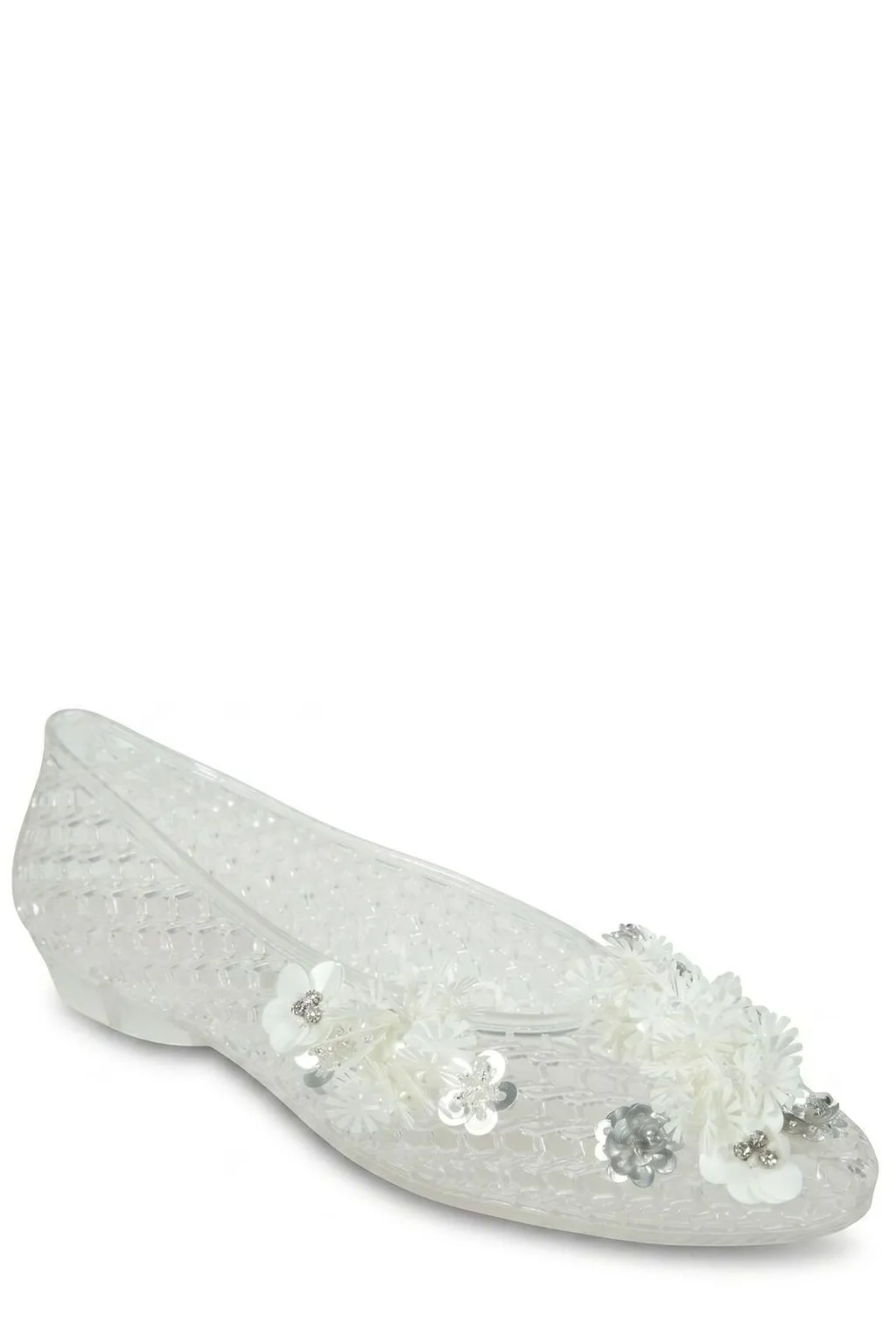 Lily Mesh Floral Ballet Flats