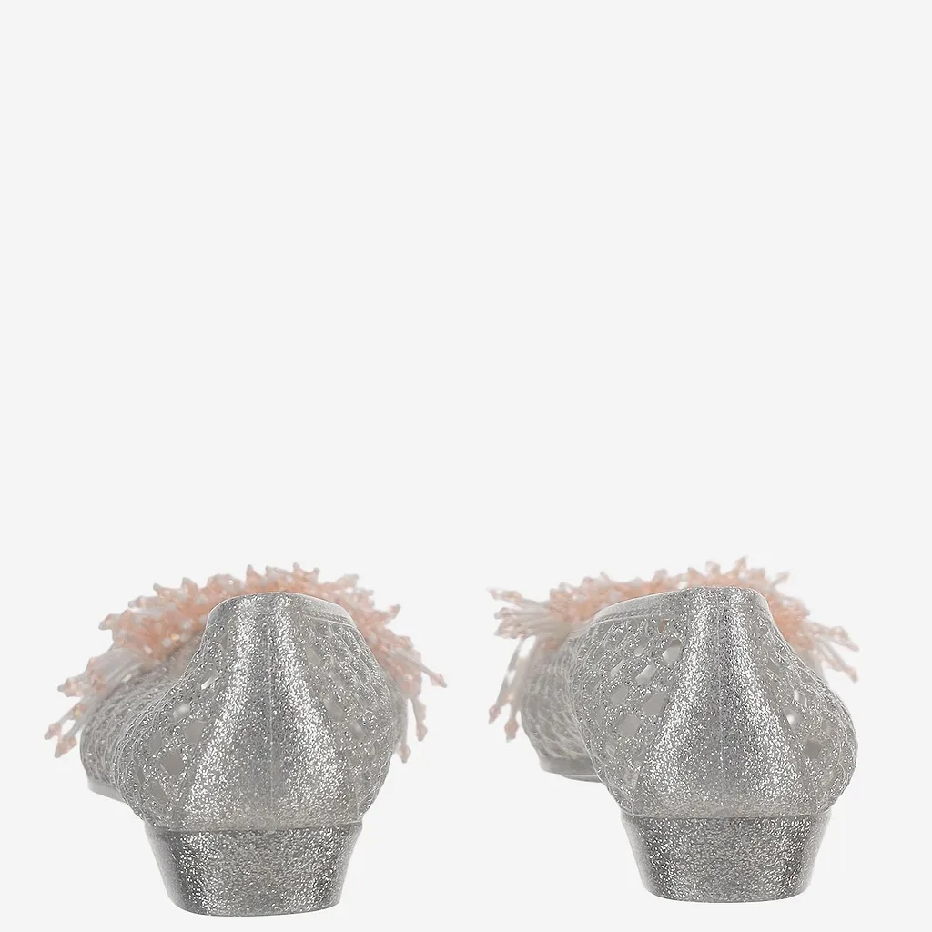 Heavenly Jelly Mesh Embellished Ballet Flats