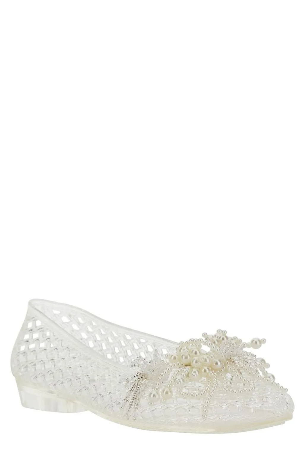Muse Beaded Mesh Ballet Flats