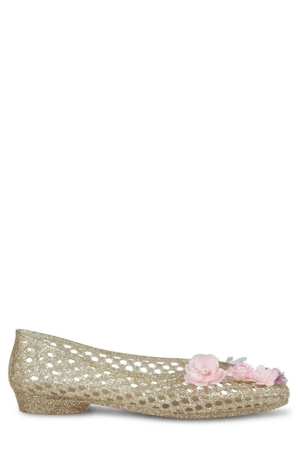 Hibiscus Mesh Floral Ballet Flats